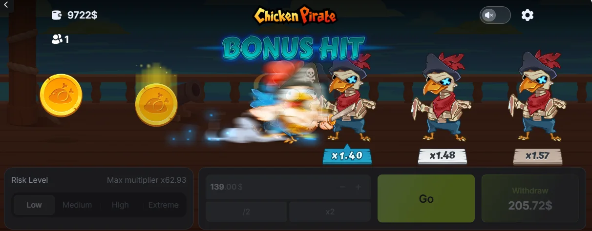 Chicken Pirate Demo Spiel