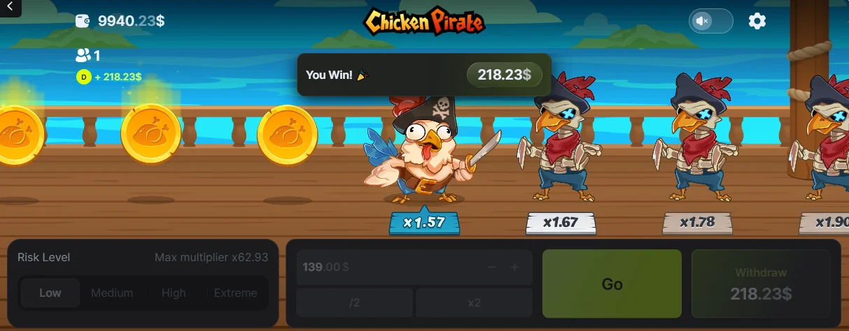 Chicken Pirate Spiel