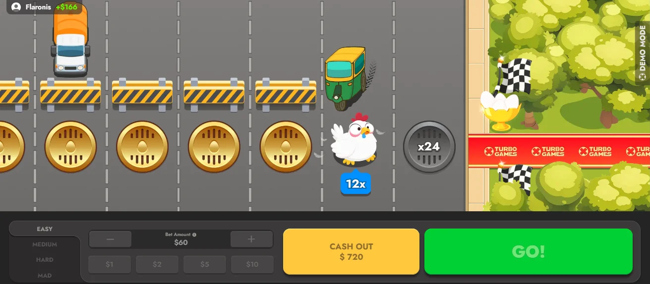 Chicken Route Demo Spiel