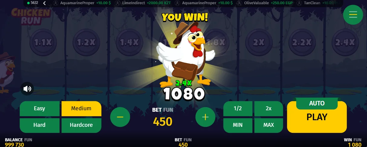 Chicken Run Demo Spiel