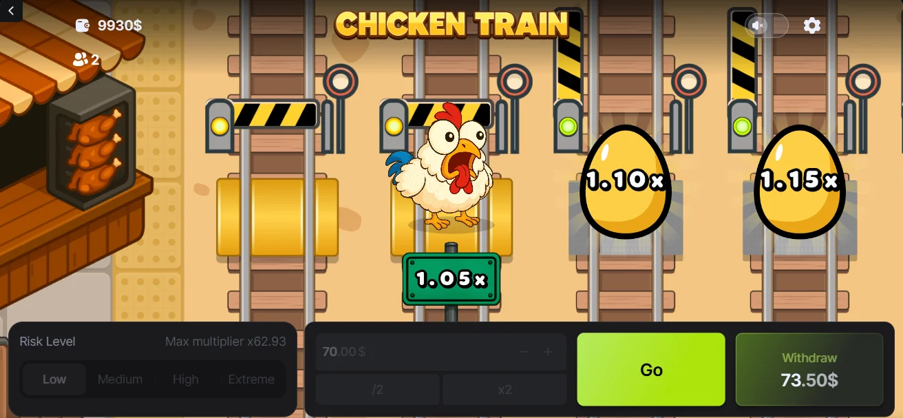 Chicken Train Spiel