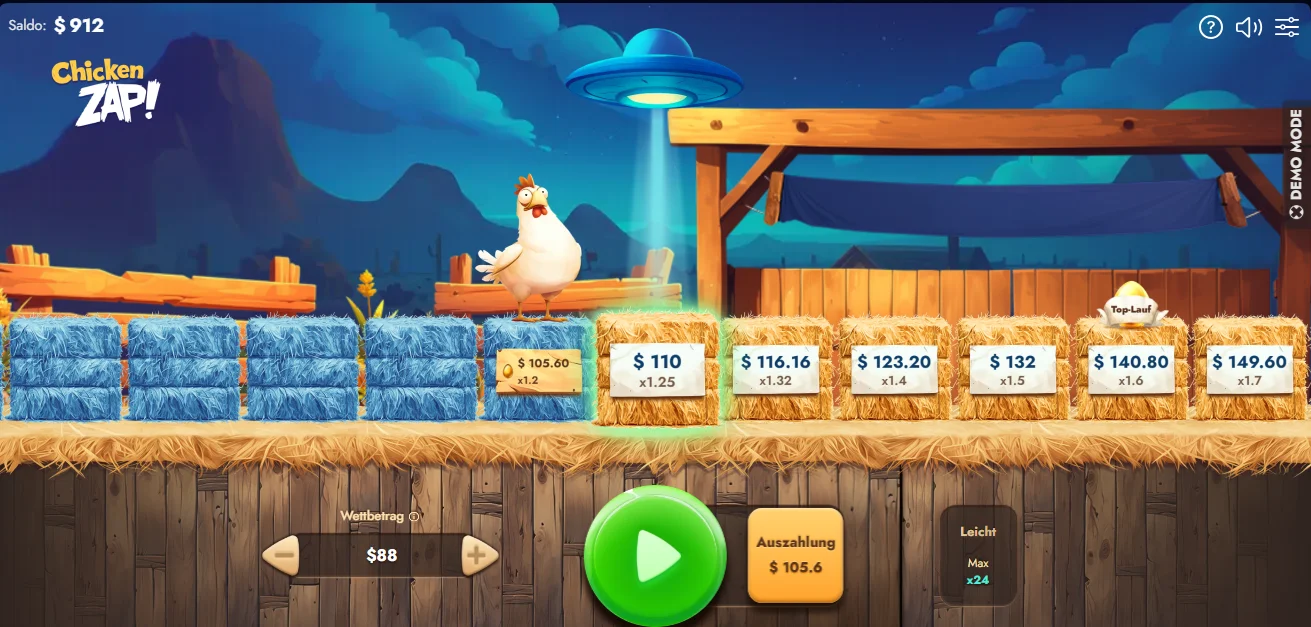 Chicken Zap Demo Spiel