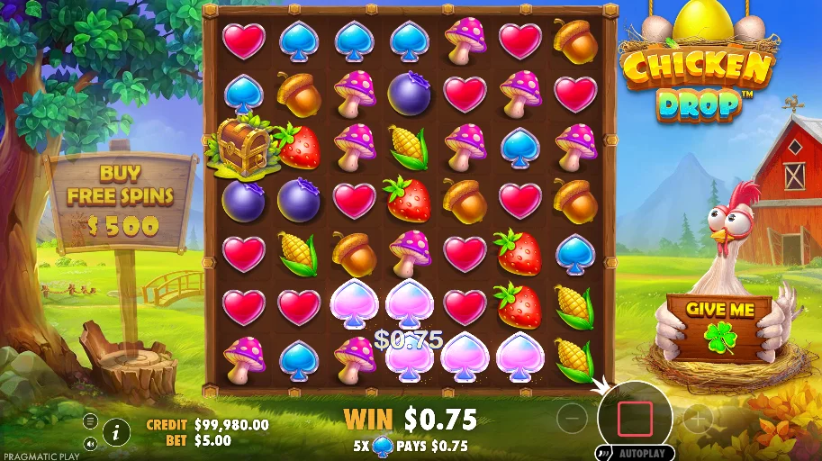 Demo Spiel Chicken Drop