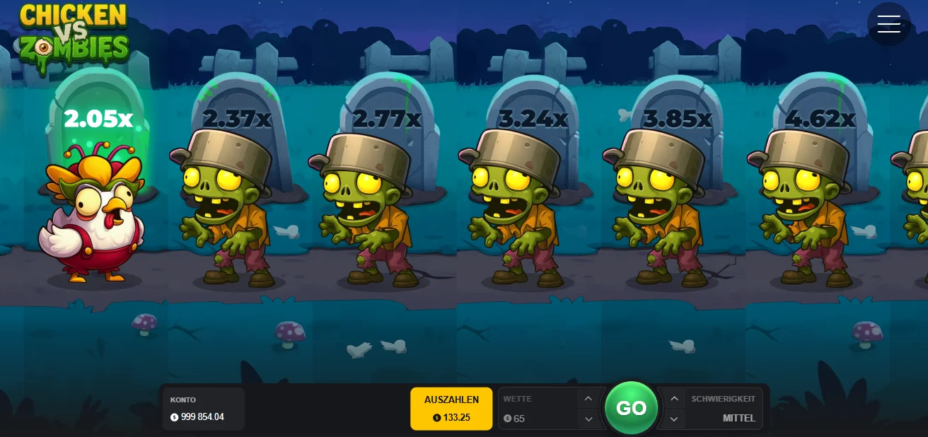 Demo Spiel Chicken vs Zombies
