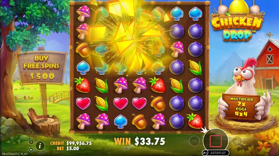 Spiel Chicken Drop