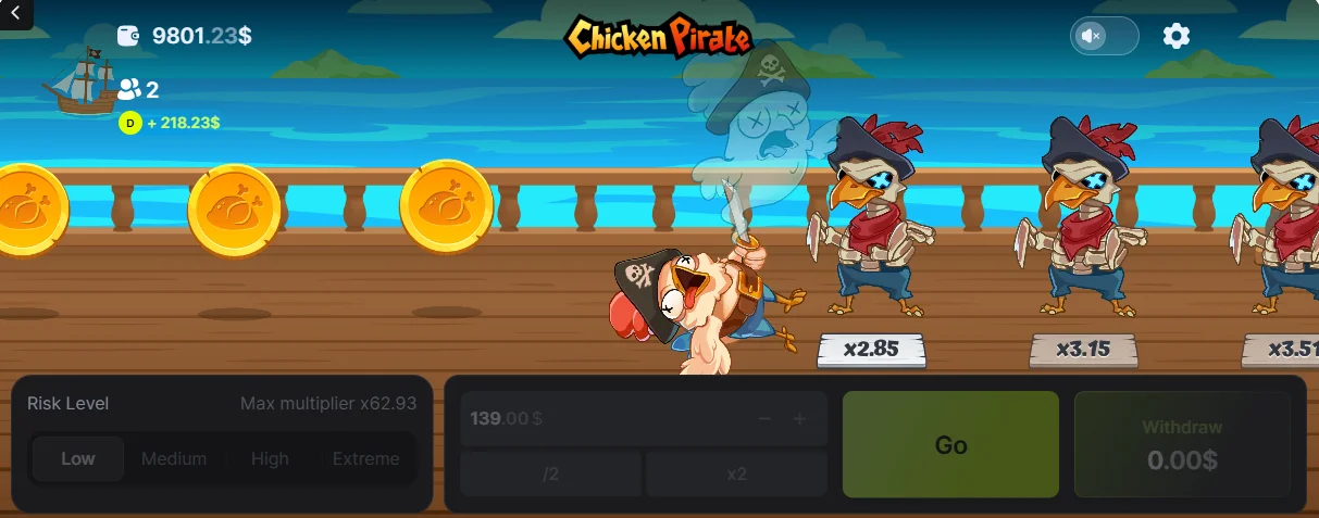 Spiel Chicken Pirate