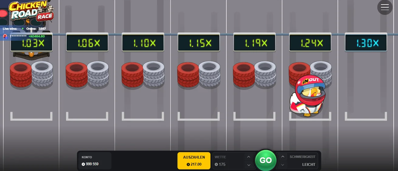 Spiel Chicken Road Race